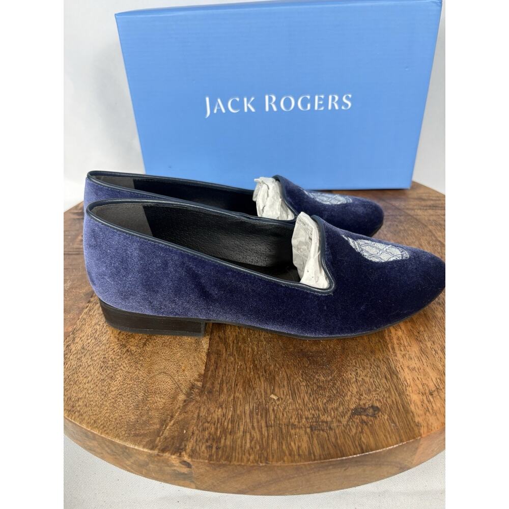 Jack Rogers Blue Suede Loafers Women's Sizes New Size 7.5 - Picture 4 of 7
